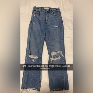 Abercrombie & Fitch Blue Distressed Jeans